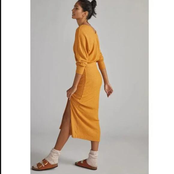 Anthropologie Honey Barre Midi Dress - Small - New - Picture 1 of 4